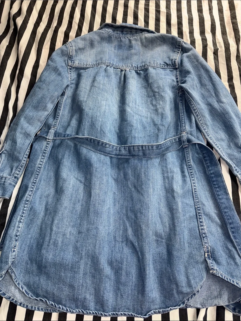 Old Navy Light Blue Denim Shirt Dress